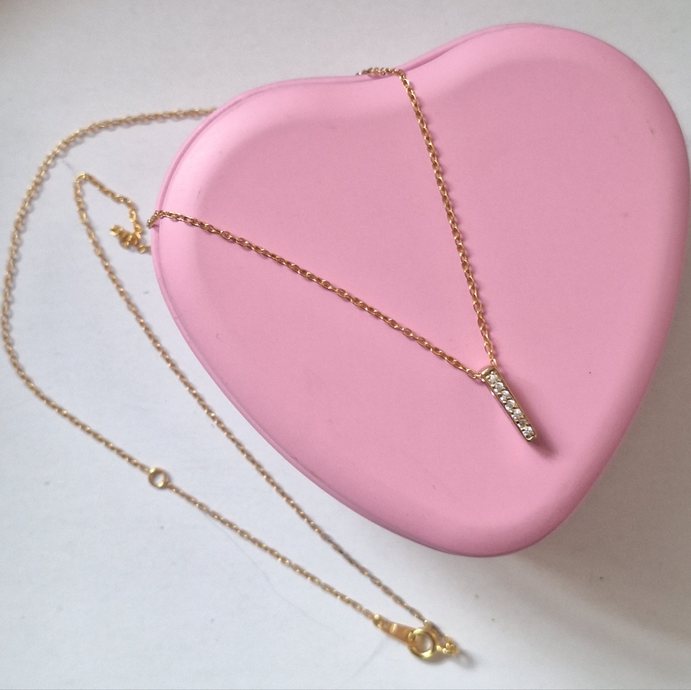 Sterling Silver Gold Plate Signed LATH 925 Necklace